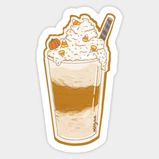 pumpkin spice shake Sticker